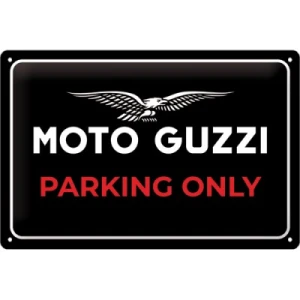 Metalowa tabliczka Moto-Guzzi Parking Only plakat 20x30 cm 