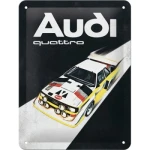 Ozdowna metalowa tabliczka do garażu Audi Sport Quattro  15x20 cm