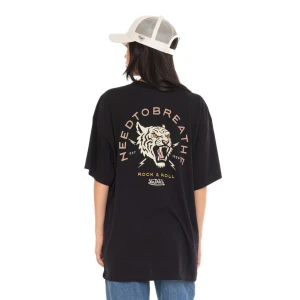 Von Dutch Tiger female t-shirt black damska koszulka z tygrysem