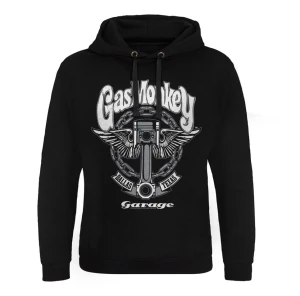 GMG Big Piston Epic hoodie black czarna bluza z kapturem Gas Monkey Garage z grafiką na klacie 