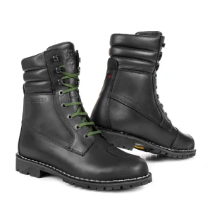 Stylmartin YU'ROK WP nero/black czarne eleganckie trapery motocyklowe cafe racer harley