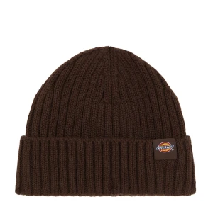 Brązowa ciepła czapka Dickies Lockwood beanie fishmanka krótka wywijana czapka zimowa