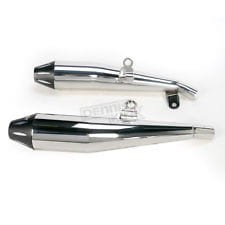 Tłumiki Performance 102mm do Triumph Bonneville T100 '01-'15 srebrne + końcówka czarna