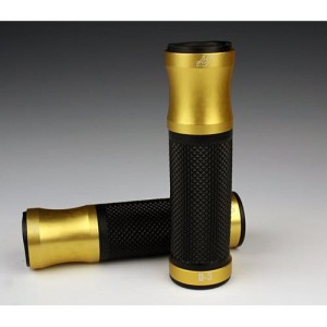 Manetki 22mm D3 złoty metal / czarna guma