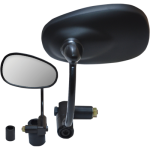 Lusterko wkręcane w kierownicę owalne czarne 7/8" Bar end mirror