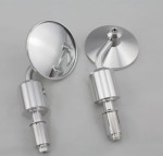 Para lusterek w kierownicę z odważnikami - naturalne