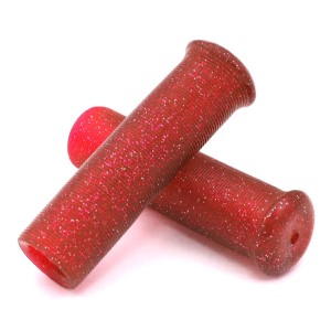 Manetki 22mm Star Fire czerwone z metalizowanymi płatkami