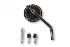 Lusterko Shin Yo Mini wkręcane - CZARNE Handlebar mirror